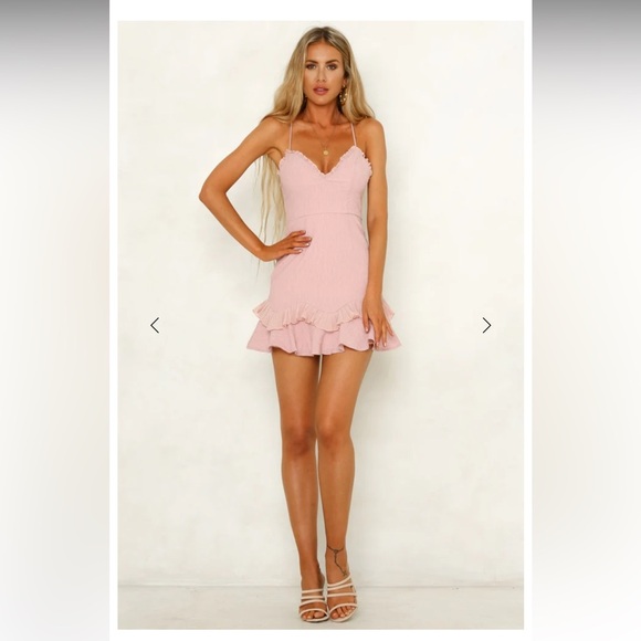 Hello Molly SCORPIO SEASON Mini DRESS in Pink BLUSH Size Small - Picture 3 of 16
